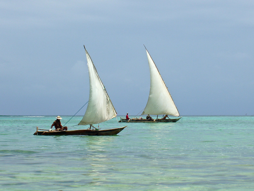 Zanzibar Beach Escape — dhow boat ocean
